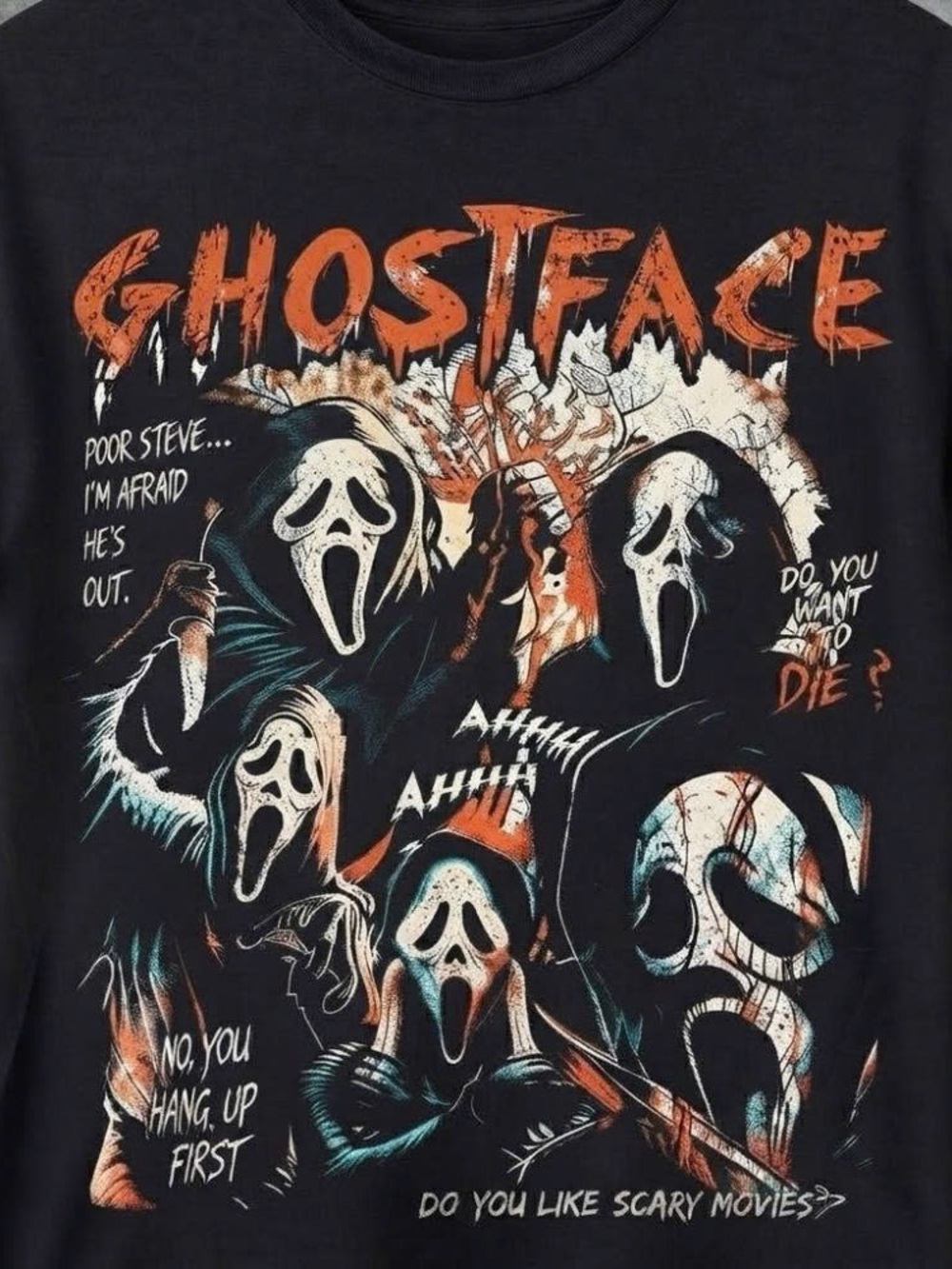 Ghostface Graphic Tee - Black - Picture 2 of 2